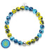 Sonne und Himmel | Ukrainische Hilfe | Glühwürmchen-Glasperlenarmband